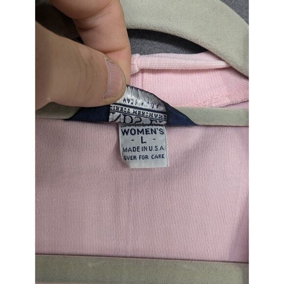 Lands End Cardigan Womens Large Pink Button Front USA Vintage - Picture 4 of 8